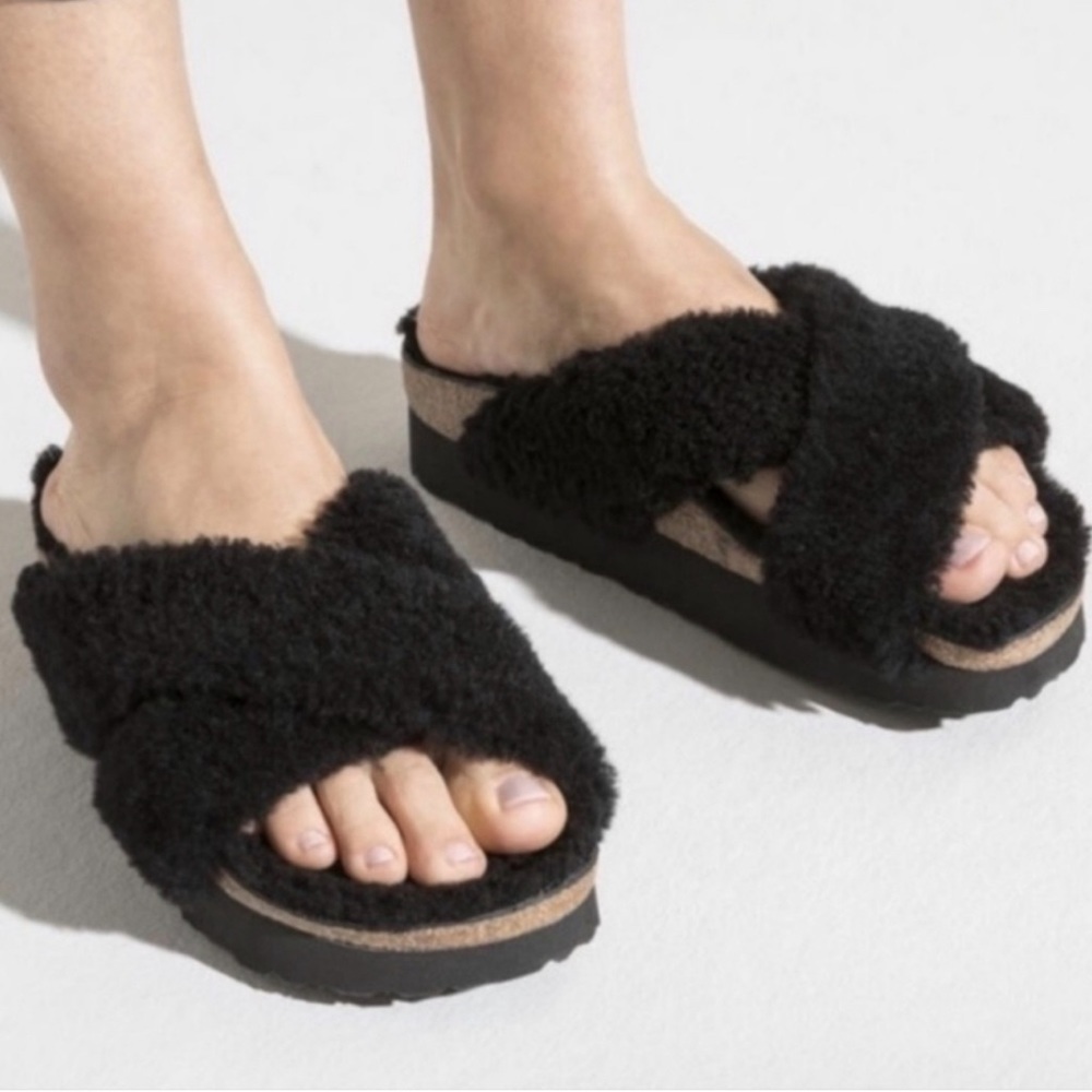 Papillo by Birkenstock Daytona Sherling Platform Sandals